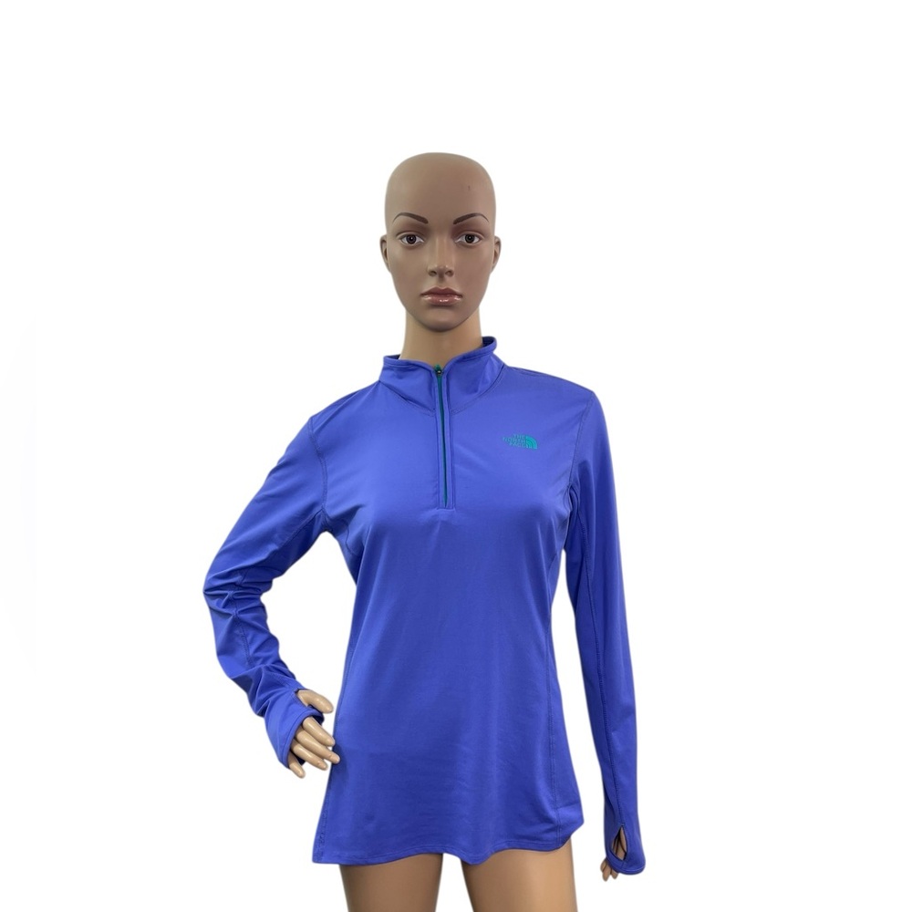 The North Face Women’s Size Medium Long Sleeve 1/4 Zipper Purple Shirt